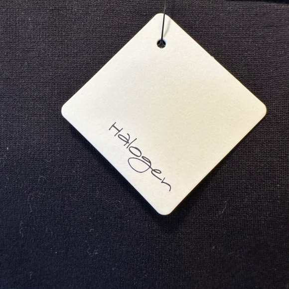 NWT Halogen Nordstrom Black LEATHER Top Size Small - Picture 7 of 7